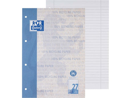 Oxford Recycling College- und Schulblock A4/A5+, 50-80 Blatt, Optik Paper® - verschiedene Lineaturen