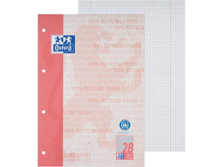 Oxford Recycling College- und Schulblock A4/A5+, 50-80 Blatt, Optik Paper® - verschiedene Lineaturen