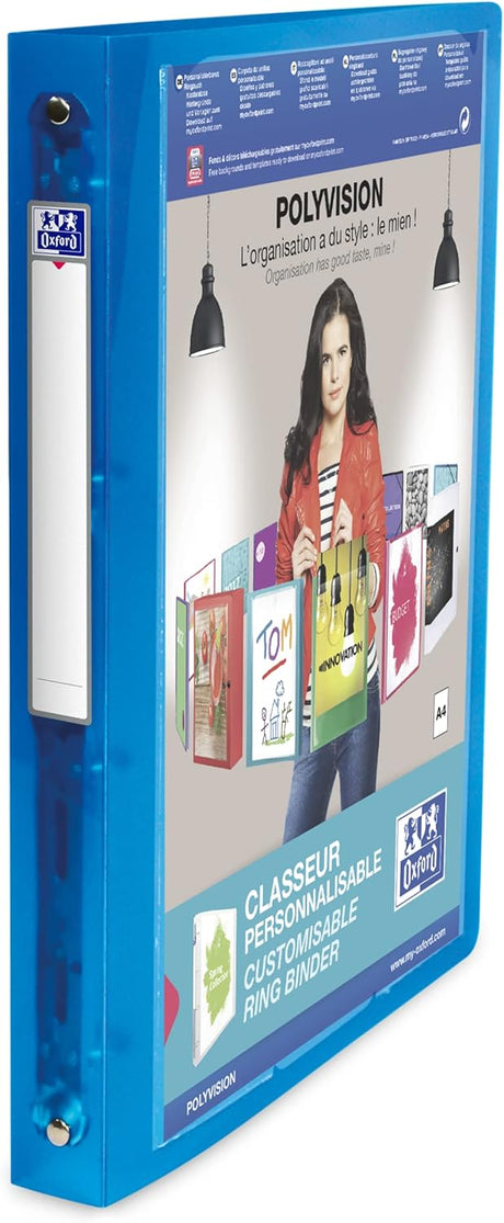 Oxford Ringbuch polyvision A4 mit 4 Ringen und variabler Rückenbreite - verschiedene Ausführungen