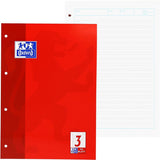 OXFORD Schule Arbeitsblätterblock A4, 50 Blatt, Optik Paper®, 4fach gelocht - verschiedene Ausführungen