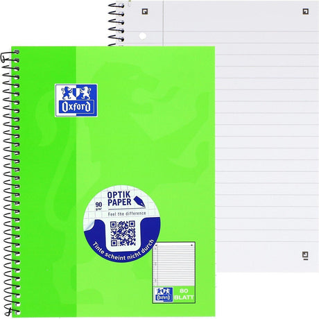 OXFORD Schule Collegeblock A4+ und A5+ mit 80 Blatt, Optik Paper® - verschiedene Ausführungen