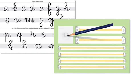 OXFORD Schule Schreiblernheft A4 quer, 16 Blatt, Lineatur SL, Optik Paper®, 2fach gelocht - verschiedene Ausführungen