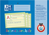 OXFORD Schule Schreiblernheft A4 quer, 16 Blatt, Lineatur SL, Optik Paper®, 2fach gelocht - verschiedene Ausführungen