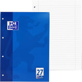 OXFORD Schule Schulblock A4, kopfgeleimt, 50 Blatt, Optik Paper®, 4fach gelocht - verschiedene Ausführungen