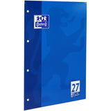 OXFORD Schule Schulblock A4, kopfgeleimt, 50 Blatt, Optik Paper®, 4fach gelocht - verschiedene Ausführungen