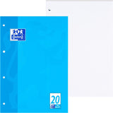 OXFORD Schule Schulblock A4, kopfgeleimt, 50 Blatt, Optik Paper®, 4fach gelocht - verschiedene Ausführungen