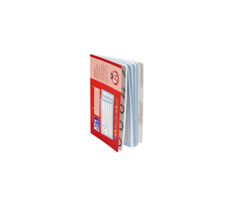 OXFORD Schule Zahlenlernheft A4 quer, 16 Blatt, Lineatur ZL, Optik Paper®, 2fach gelocht
