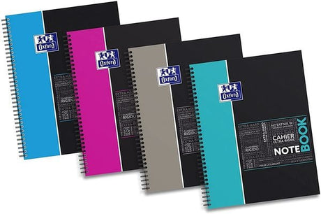 Oxford Studium A4+ Hardcover and Polypropylen Doppelspiralgebundenes Notebook/ Projectbook - verschiedene Ausführungen