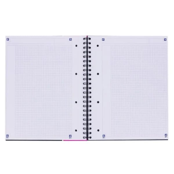 Oxford Studium A4+ Hardcover and Polypropylen Doppelspiralgebundenes Notebook/ Projectbook - verschiedene Ausführungen