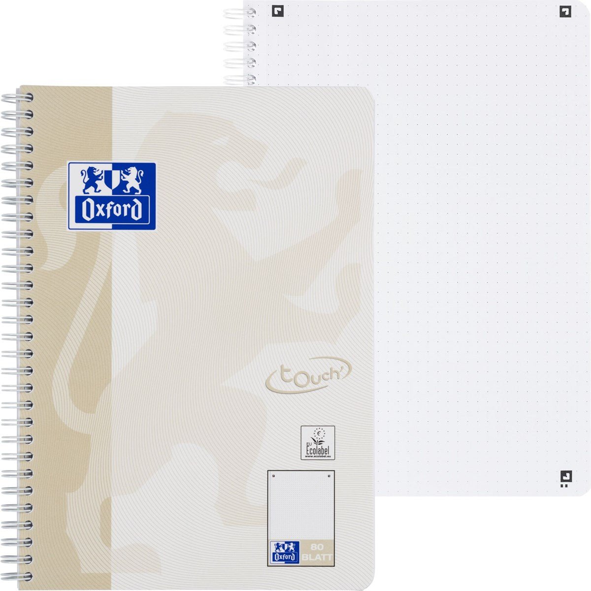 Oxford Touch Collegeblock A4+ und B5, 80 Blatt Optik Paper - verschiedene Ausführungen