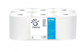 Papier-Handtuchrolle midi 2 | 6er Pack Papernet | Rollenhandtücher mit Innenabrollung