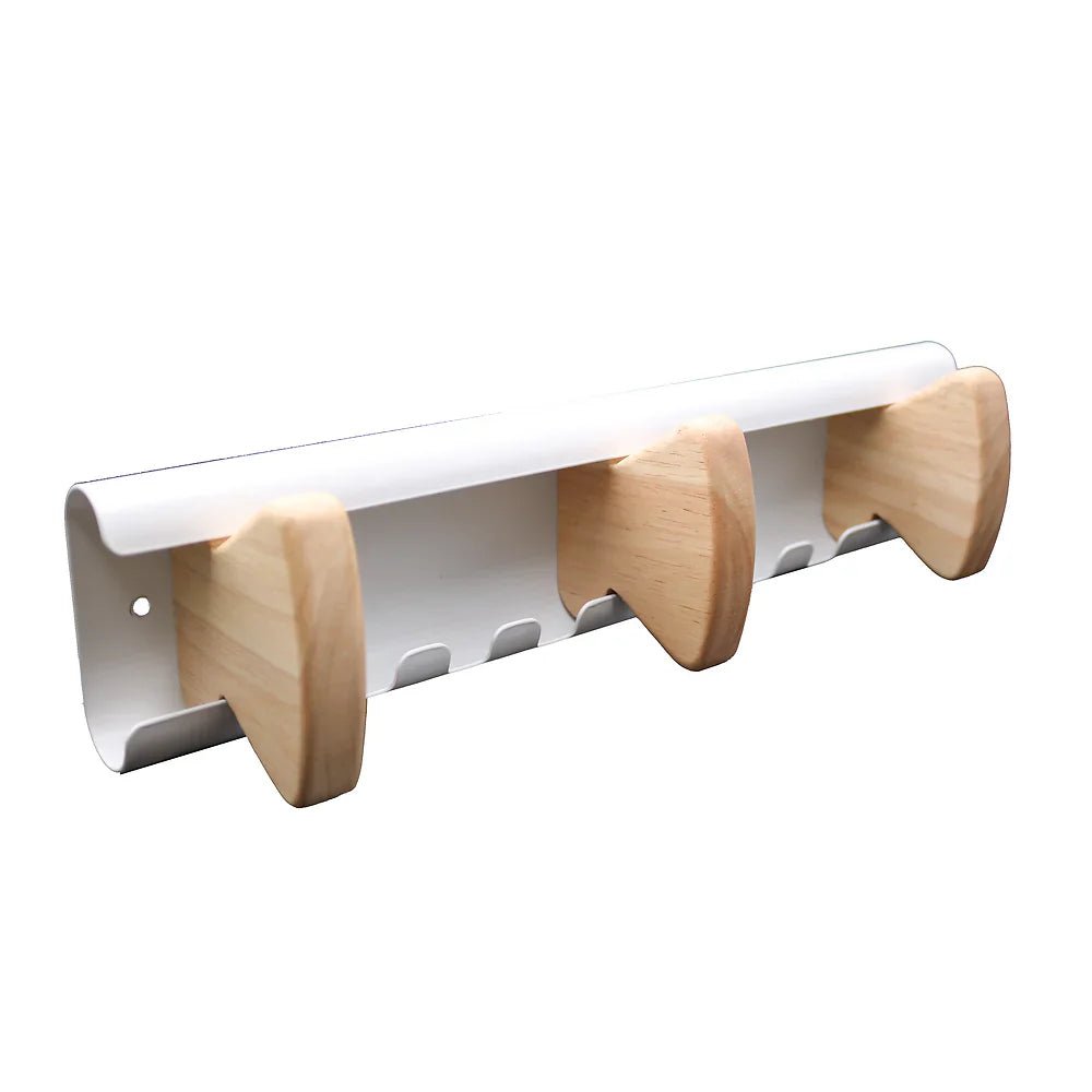 Unilux AURORA Kleiderhaken mit Holzhaken – Wandgarderobe für stilvolle Aufbewahrung - verschiedene Ausführungen