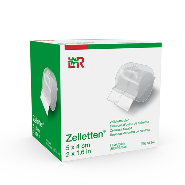 Zelletten Tupfer 4x5 cm unsteril Rolle - 300Stück
