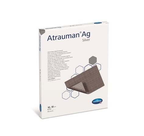 ATRAUMAN AG 10x10 cm steril Kompressen