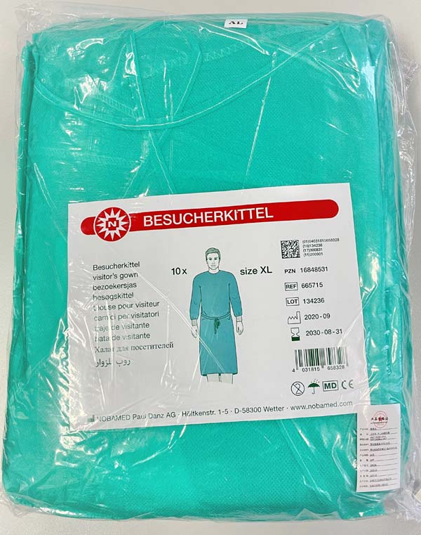 Besucherkittel 10Stück - XL, XXL und XXXL