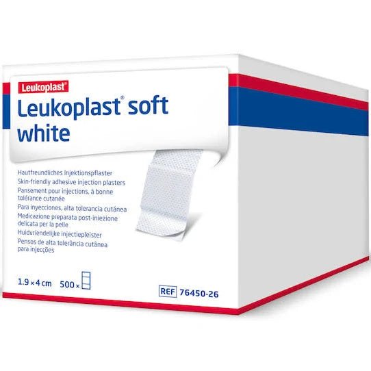 LEUKOPLAST soft white Injektionspfl.Str.19x40 mm 500 St