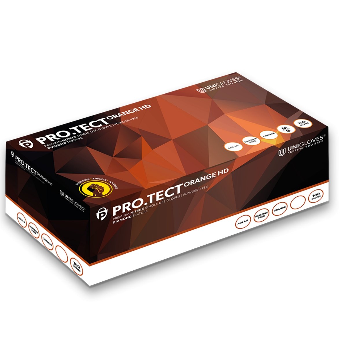 hd handschuhe Nitrilhandschuh Protect Orange HD - Unigloves – AGV Medical Care