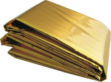 Rettungsdecke 160x210 cm gold/silber Erwachsene