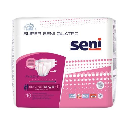 Super Seni Quatro | Windelhose | 1 Packung á 10 Stück | verschiedene Größen