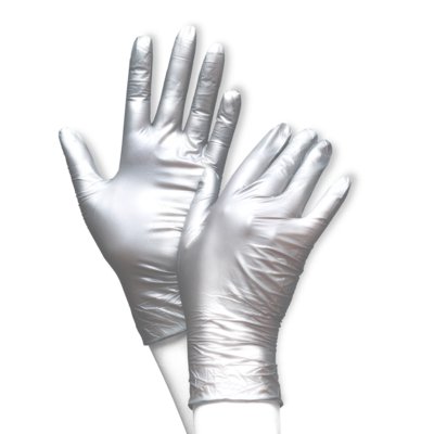 arzt handschuhe UNIGLOVES FANCY SILVER - Nitrilhandschuh 10x100Stück – AGV Medical Care